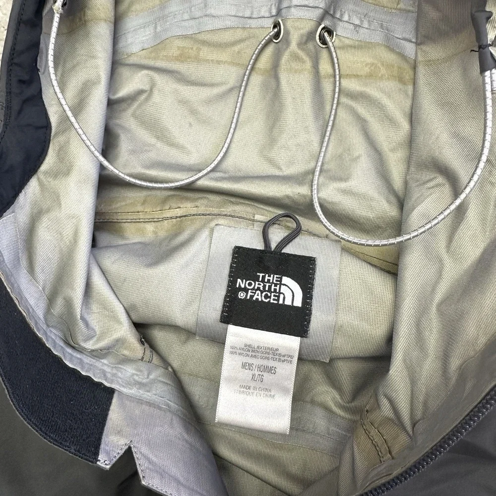 Vintage The North Face Mountain Jacket‎ Mens XL Gore Tex Gray Shell AS-IS Y2K
